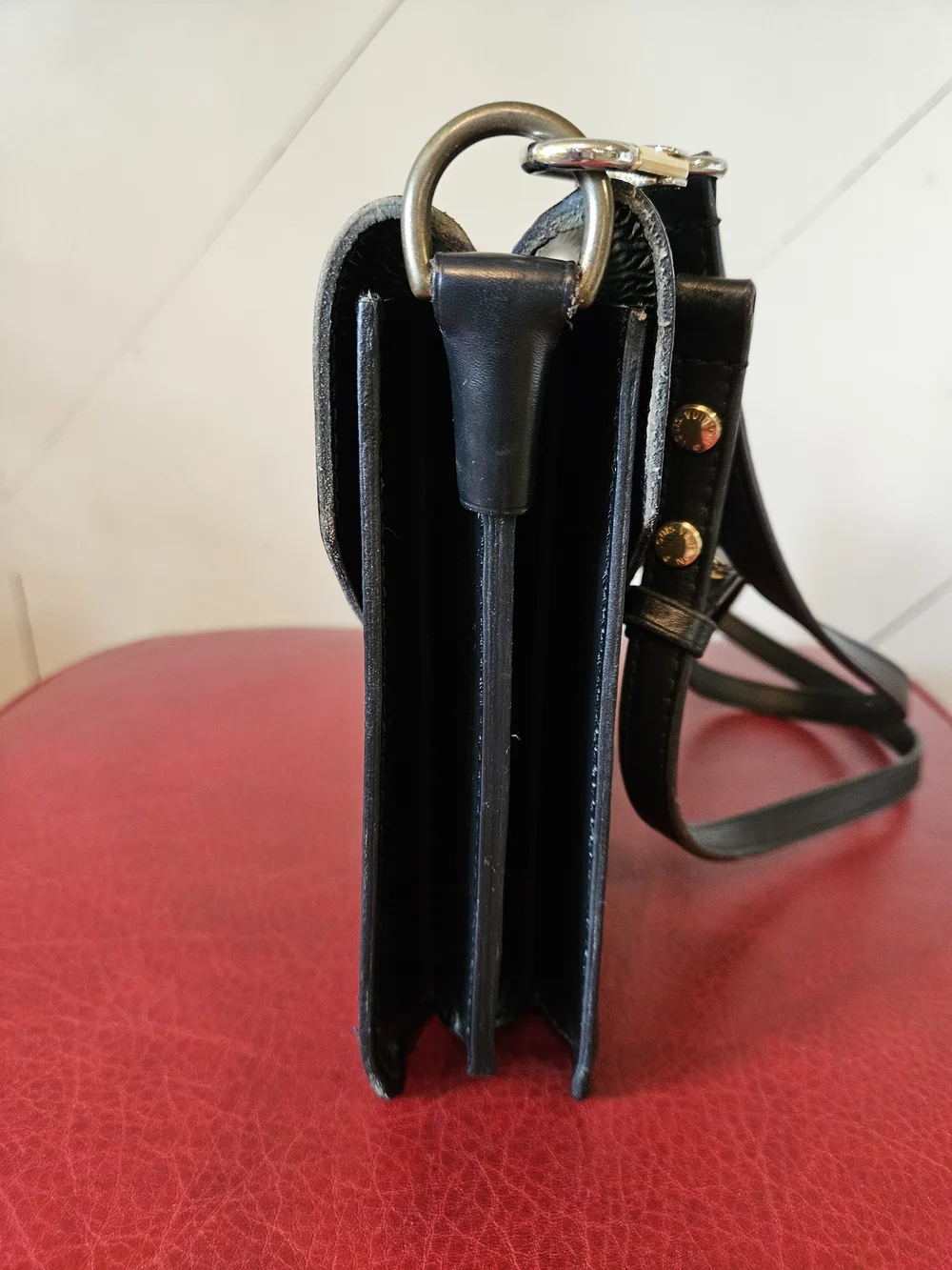 Louis Vuitton Black Epi Leather Monceau  Bag with Gold Hardware